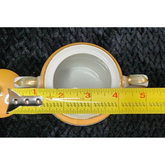 Japanese Hand-Painted Lusterware Cream & Sugar Set – Art Deco Motif (1921–1941) - Picture 16 of 16